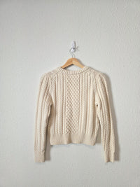 J.Crew Cable Knit Cotton Sweater (XS)