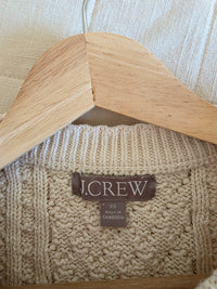 J.Crew Cable Knit Cotton Sweater (XS)