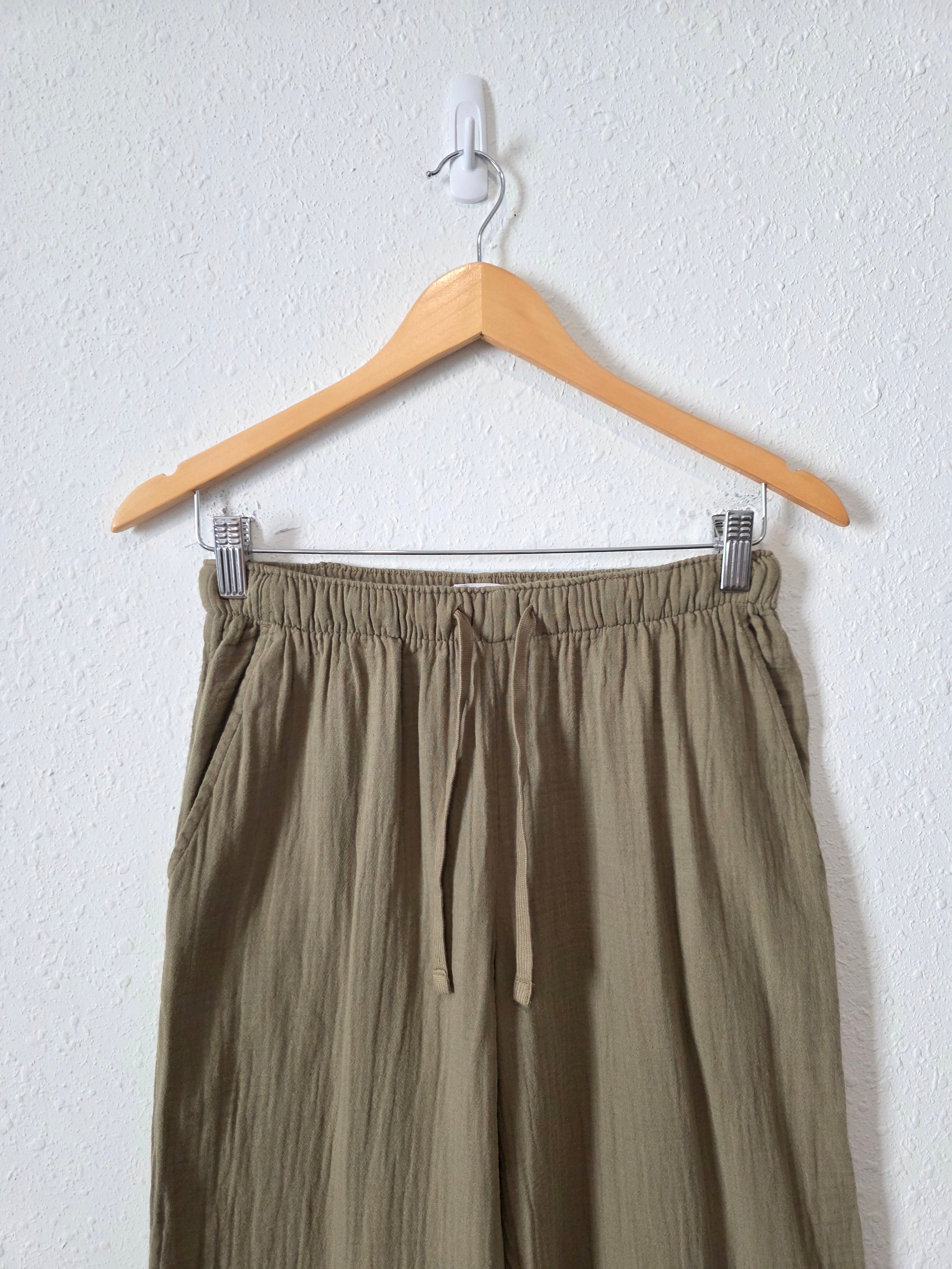 Aritzia Sage Cotton Gauze Pants (XXS/XS)