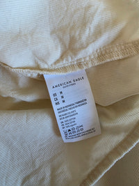 Cream Corduroy Tie Front Blouse (M)