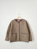 Heartloom Green Floral Quilted Jacket (S)