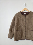 Heartloom Green Floral Quilted Jacket (S)