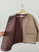 Heartloom Green Floral Quilted Jacket (S)