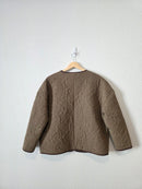 Heartloom Green Floral Quilted Jacket (S)