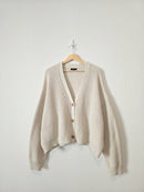 Quince Organic Cotton Fisherman Cardigan (XL)