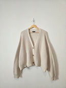 Quince Organic Cotton Fisherman Cardigan (XL)