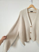 Quince Organic Cotton Fisherman Cardigan (XL)