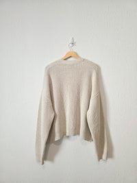 Quince Organic Cotton Fisherman Cardigan (XL)