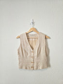 Abercrombie Linen Blend Vest (XS)