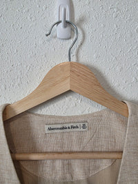 Abercrombie Linen Blend Vest (XS)