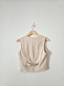 Abercrombie Linen Blend Vest (XS)