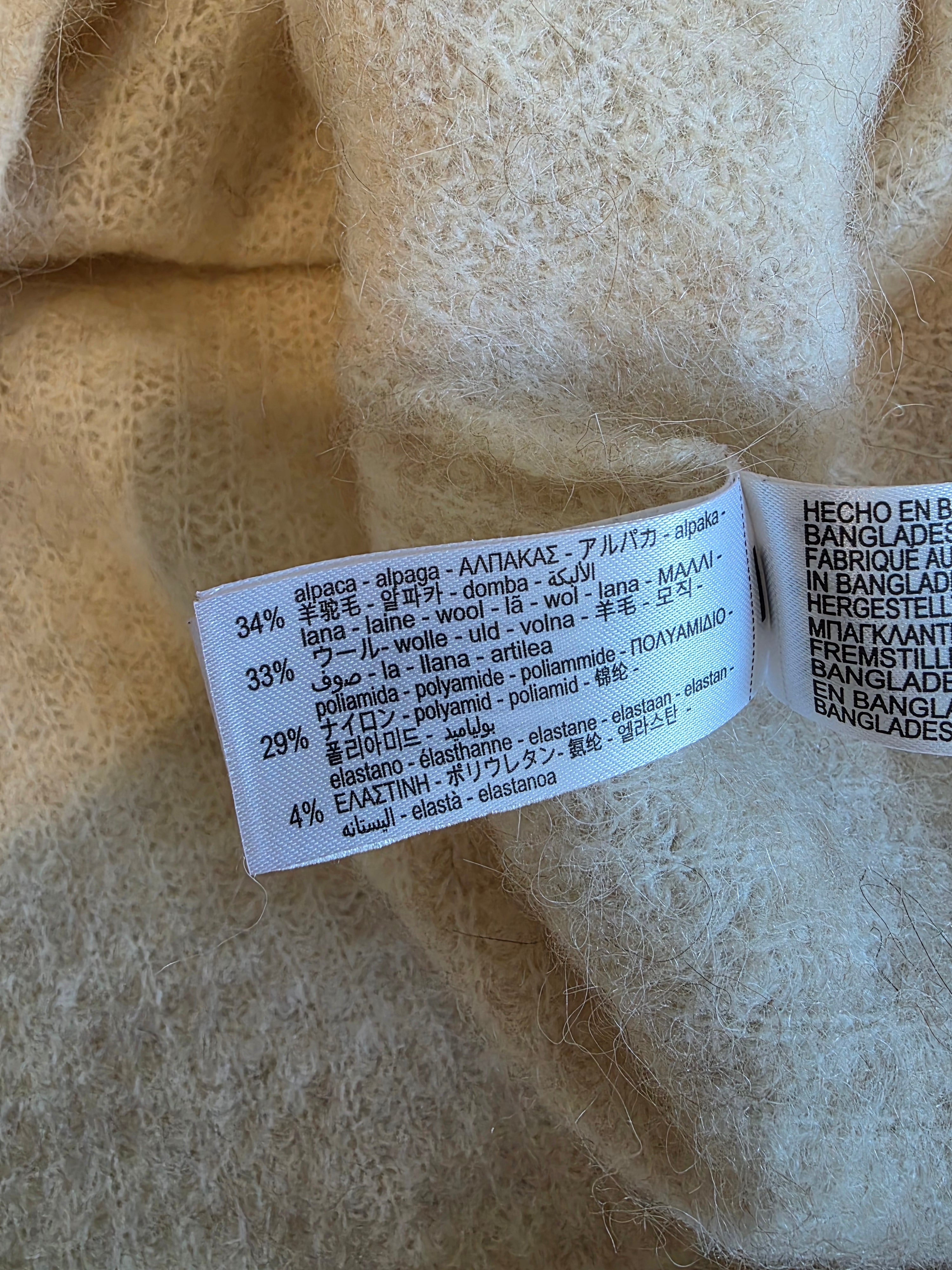 Zara Alpaca Wool Blend Sweater (S)