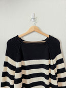 Aerie Oversized Striped Cotton Sweater (M)