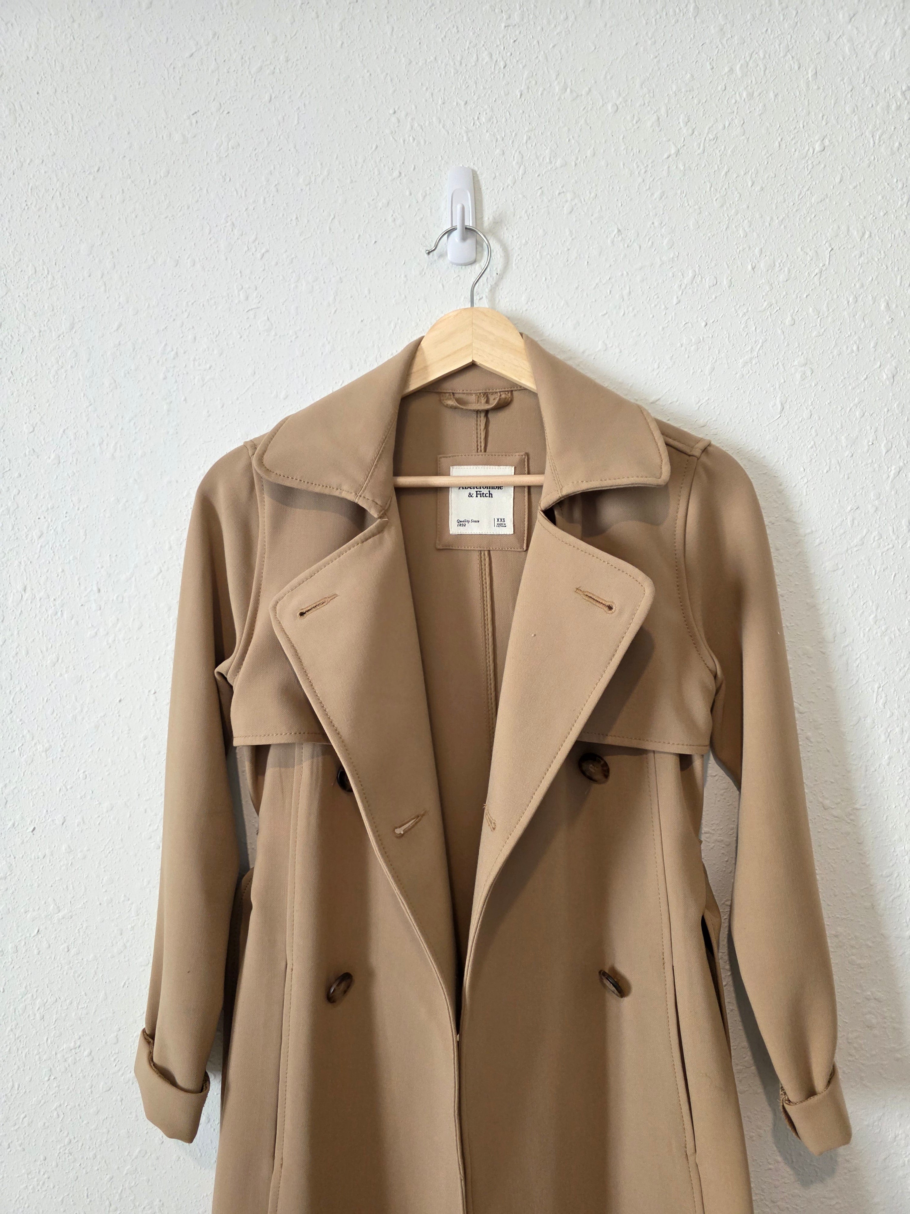 Abercrombie Belted Trench Coat (XXS)
