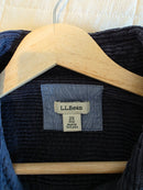 LL Bean Navy Corduroy Button Up (2X)