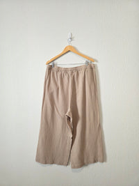 Cotton Gauze Wide Leg Pants (2X)