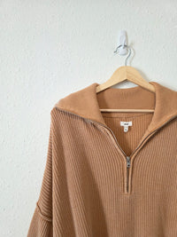 Aerie Ribbed Quarter Zip Sweater (XL)