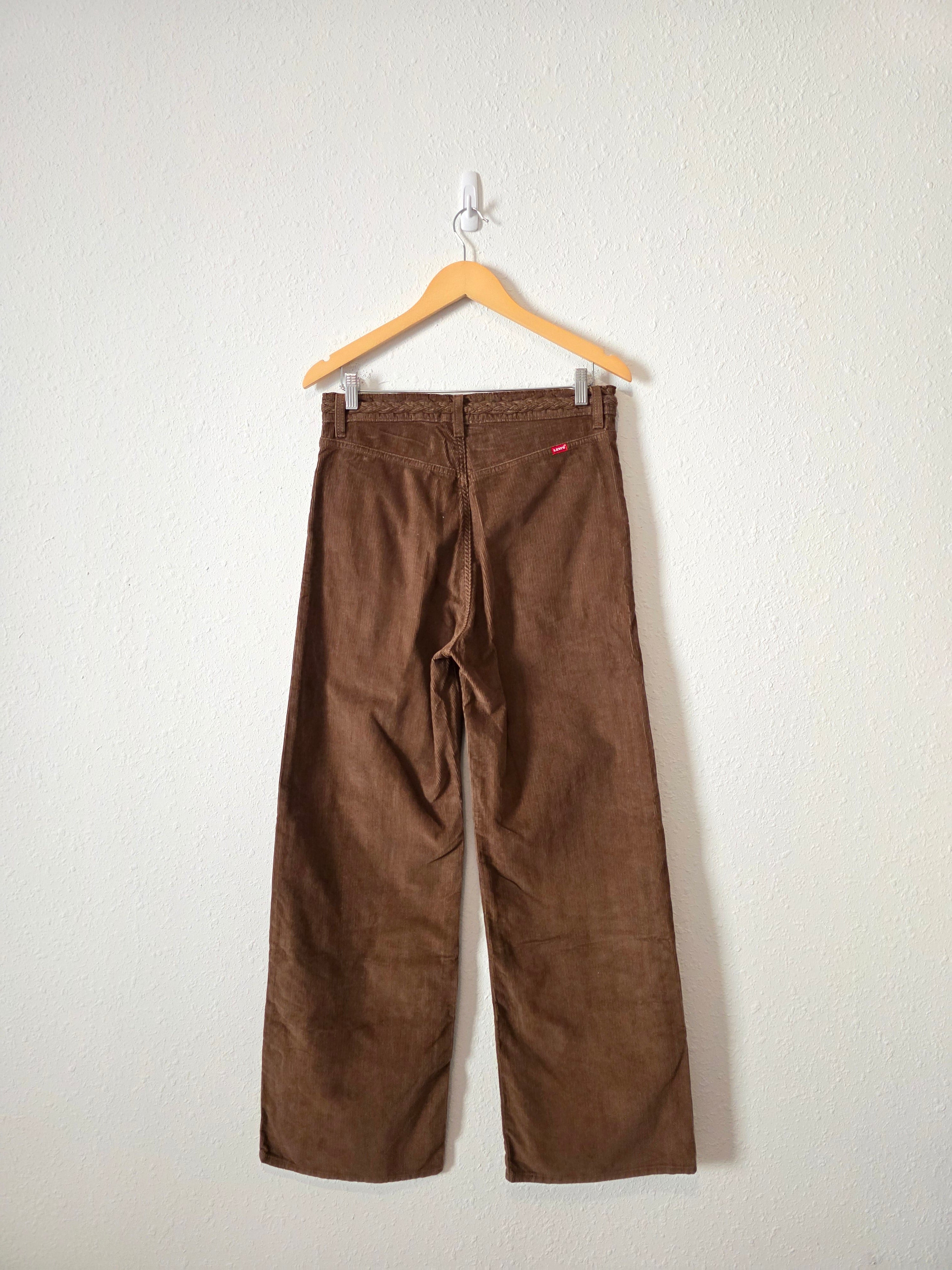 Levi's Brown Ribcage Wide Leg Jeans (29)