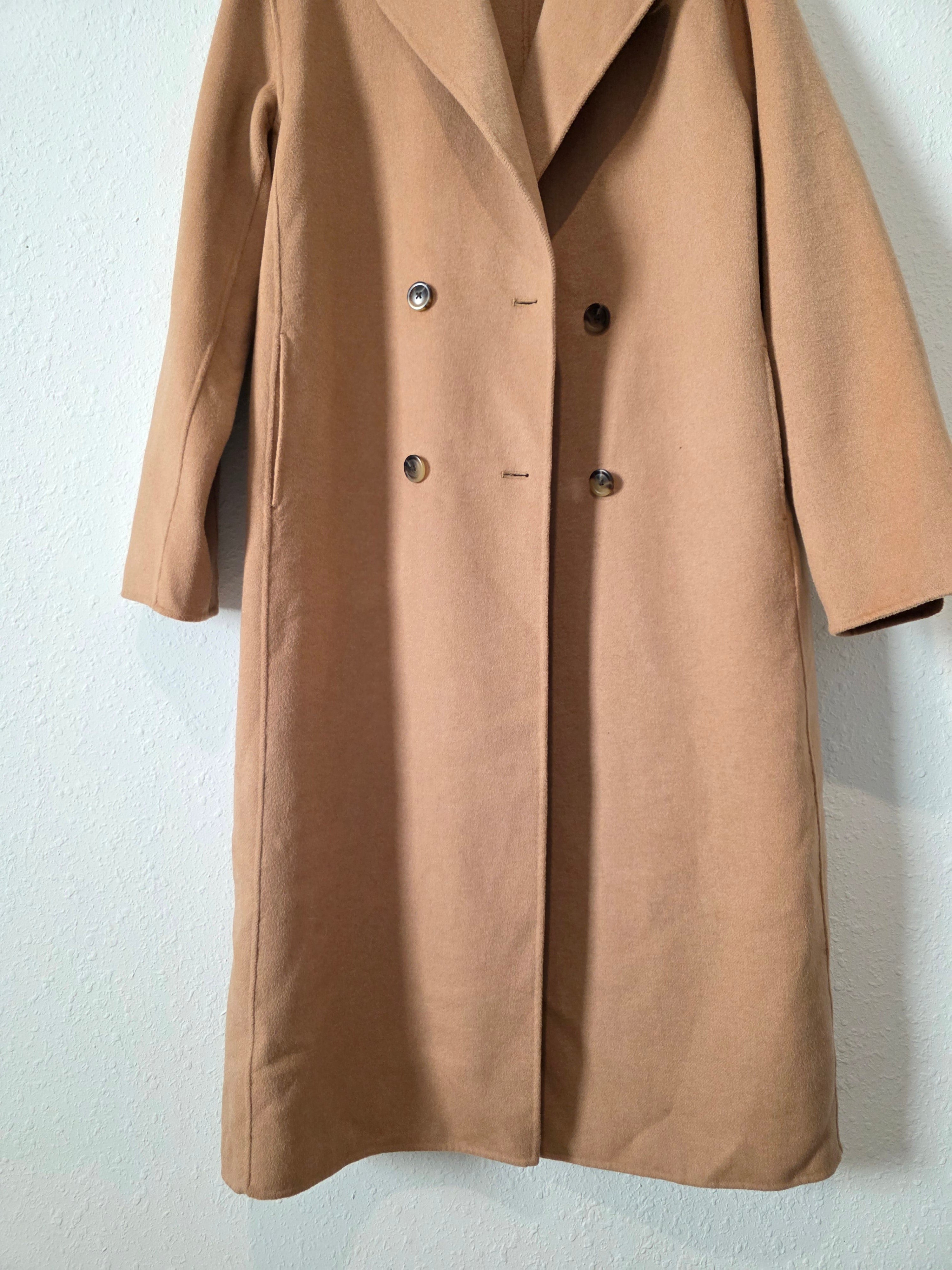 Gap Camel Wool Blend Coat (M Tall)