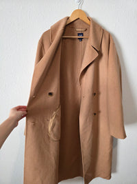 Gap Camel Wool Blend Coat (M Tall)