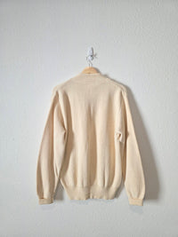 Vintage Cotton Henley Sweater (L)