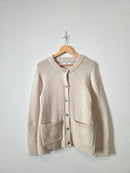 Loft Oat Button Up Cardigan Sweater (XL)
