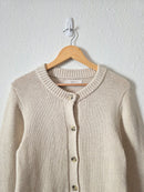 Loft Oat Button Up Cardigan Sweater (XL)