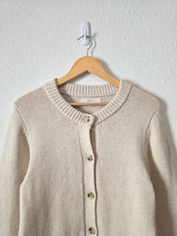 Loft Oat Button Up Cardigan Sweater (XL)