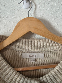 Loft Oat Button Up Cardigan Sweater (XL)