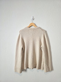 Loft Oat Button Up Cardigan Sweater (XL)