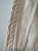 LL Bean Cable Knit Cotton Cardigan (XL)