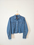 J.Crew Cropped Denim Button Up Shirt (6)