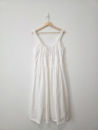 Gap White Eyelet Midi Dress (L)