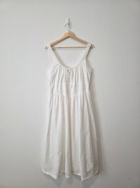 Gap White Eyelet Midi Dress (L)