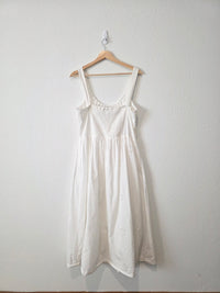 Gap White Eyelet Midi Dress (L)