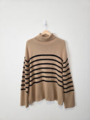 Gap Striped Turtleneck Sweater (S tall)