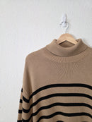 Gap Striped Turtleneck Sweater (S tall)