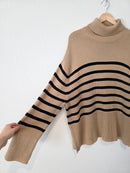 Gap Striped Turtleneck Sweater (S tall)