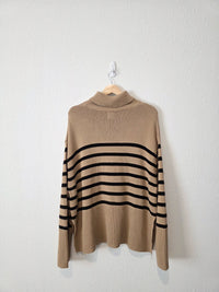 Gap Striped Turtleneck Sweater (S tall)