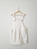 Lee White Denim Shortalls (L)