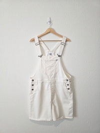 Lee White Denim Shortalls (L)