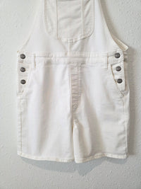 Lee White Denim Shortalls (L)