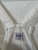 Lee White Denim Shortalls (L)