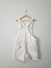 Lee White Denim Shortalls (L)