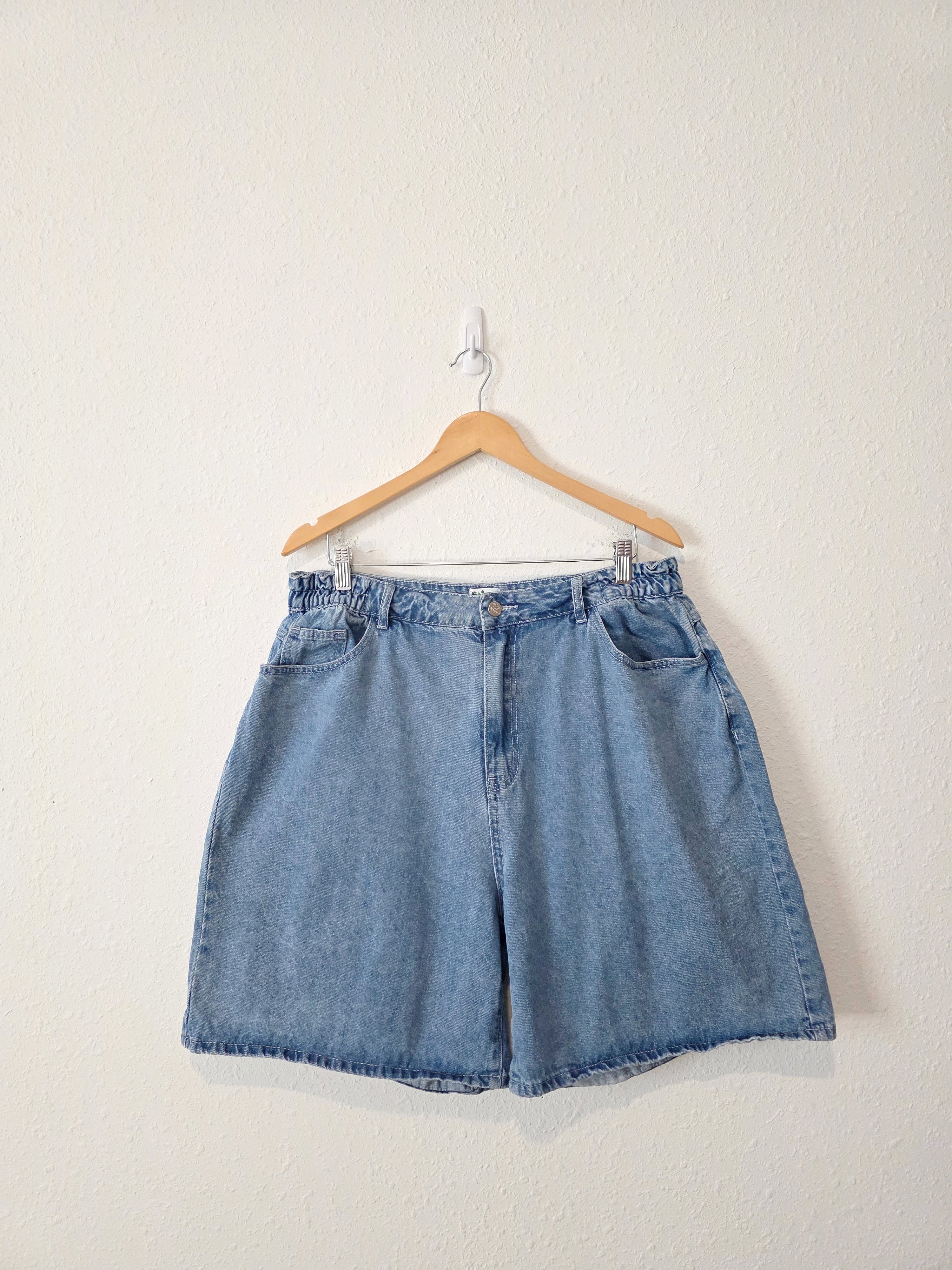 Shiny By Nature Baggy Denim Shorts (XL)