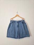 Shiny By Nature Baggy Denim Shorts (XL)