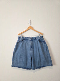 Shiny By Nature Baggy Denim Shorts (XL)