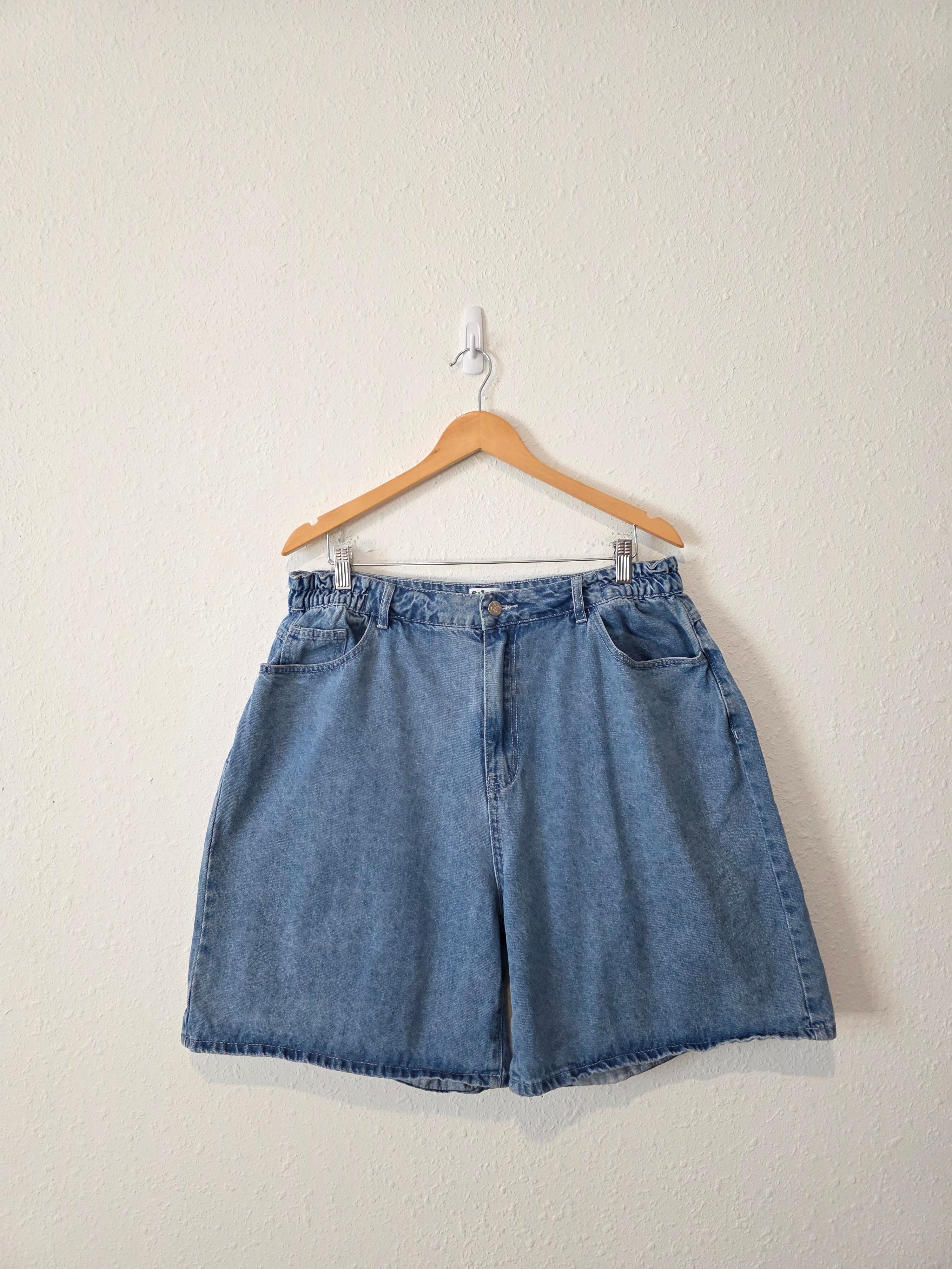 Shiny By Nature Baggy Denim Shorts (XL)