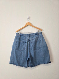 Shiny By Nature Baggy Denim Shorts (XL)