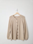 Neutral Textured Cotton Cardigan (LP)
